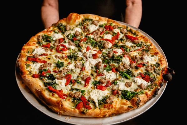 Hand tossed pizza made fresh near Lincoln MA