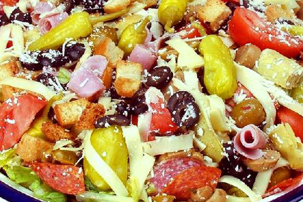 Healthy Caesar salad at Waltham MA pizza restaurant